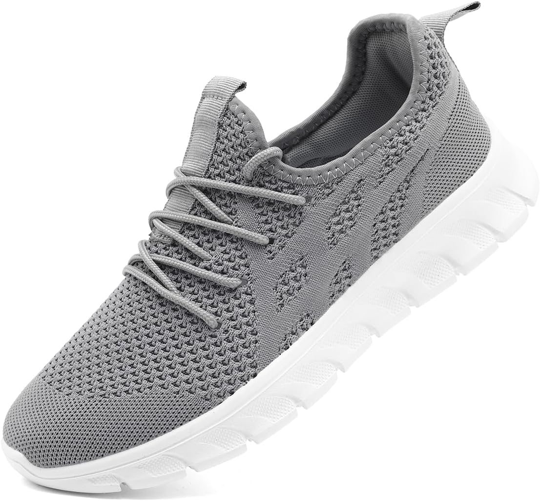 DLWKIPV Men's Shoes Running Road Walking Sneakers Sports Athletic Workout Gym Shoes Casual Comfortable Breathable Fashion