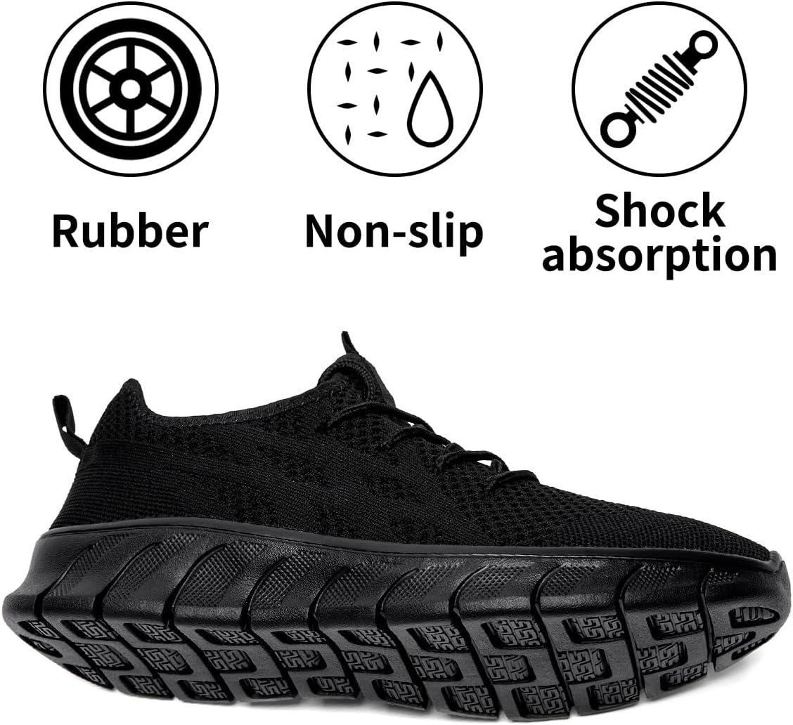 DLWKIPV Men's Shoes Running Road Walking Sneakers Sports Athletic Workout Gym Shoes Casual Comfortable Breathable Fashion
