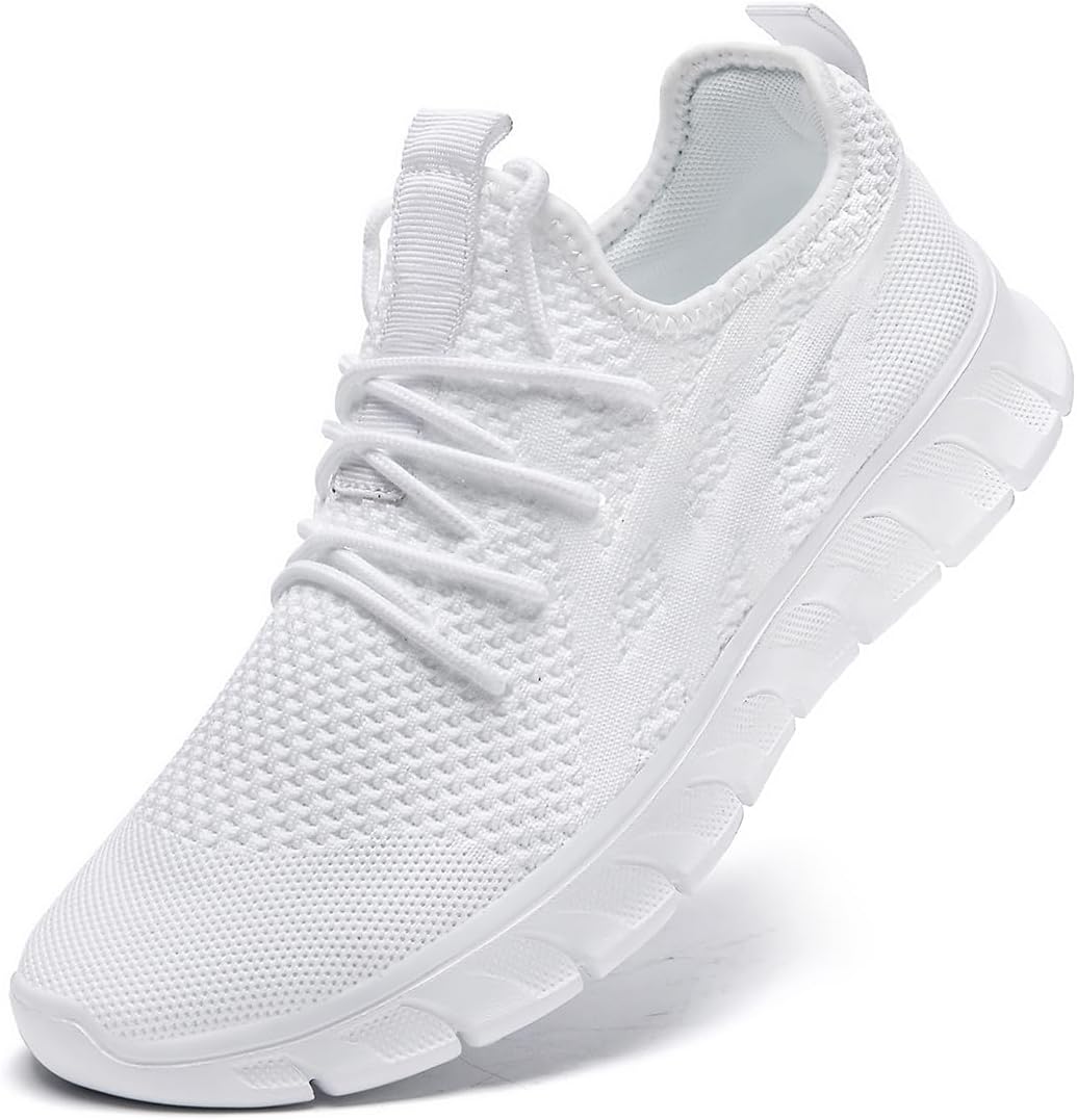 DLWKIPV Men's Shoes Running Road Walking Sneakers Sports Athletic Workout Gym Shoes Casual Comfortable Breathable Fashion