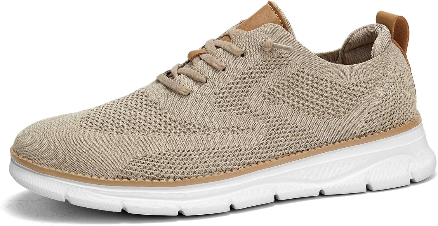 Mens Casual Dress Oxfords Shoes Fashion Mesh Business Walking Work Slip on Sneakers Comfortable Lightweight Soft Sole