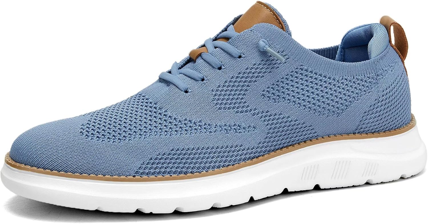 Mens Casual Dress Oxfords Shoes Fashion Mesh Business Walking Work Slip on Sneakers Comfortable Lightweight Soft Sole